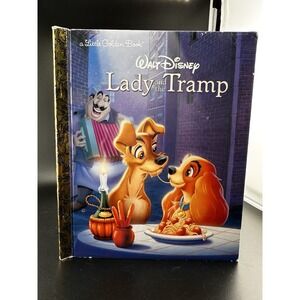 2012 Little Golden Book Walt Disney Lady And The Tramp Junk Journal READ